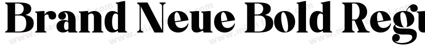 Brand Neue Bold Regu字体转换